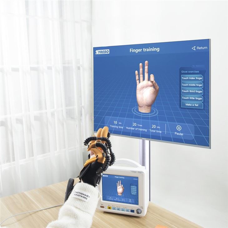Luva de terapia manual para paciente com AVC