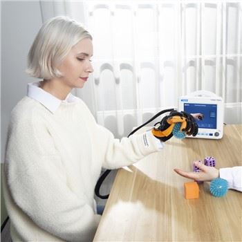 Dispositivo de treinamento de dedo robô para exercícios manuais
