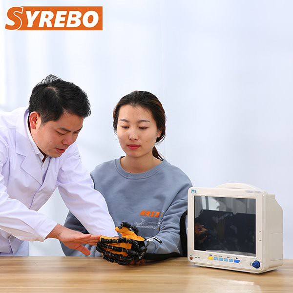 Luva pneumática macia Syrebo para reabilitação de mãos SY-HR06E