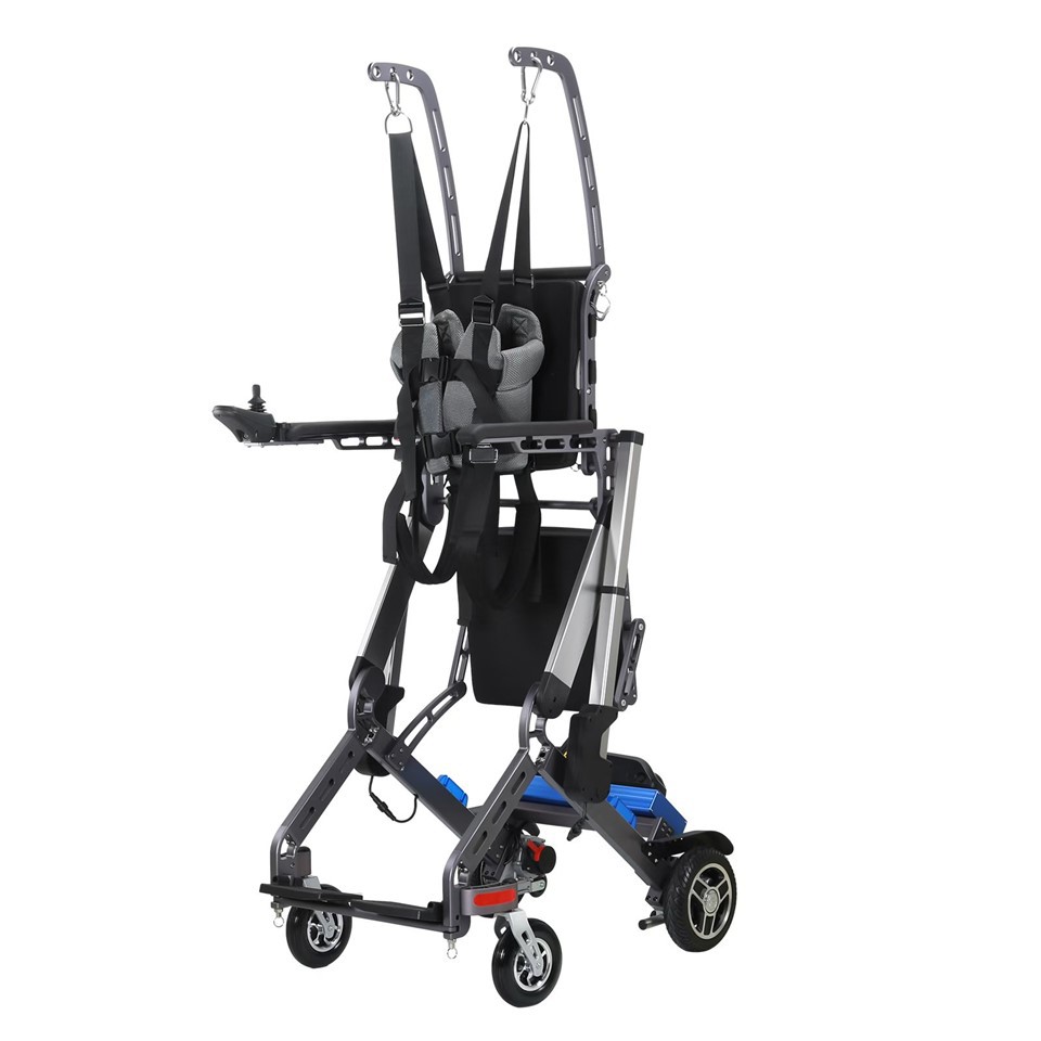 Cadeira de rodas com assistência para caminhar