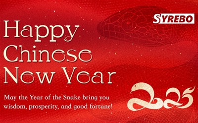 Saudações do Ano Novo Chinês e Aviso de Férias